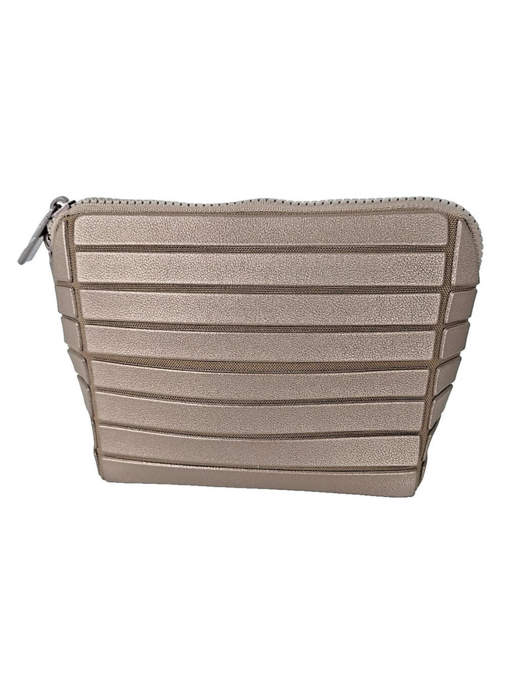 Women Travel Makeup Bag Large Cosmetic Organizer Bag Rose Gold Double Zipper